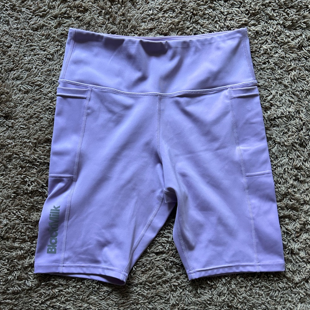 Blackmilk Power Up High Waisted Pocket Bike Short Peachies